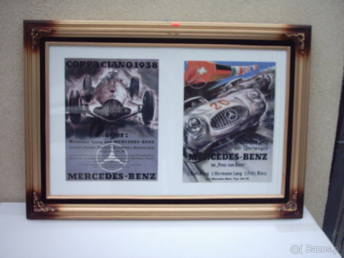 Plakaty, obrazy kolekcjonerskie Mercedes-Benz 1939 Herman L