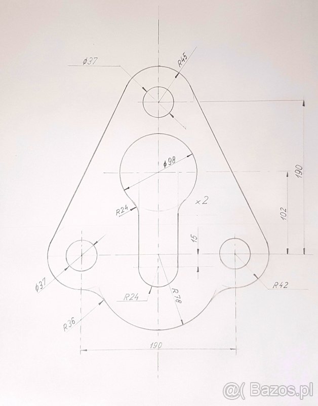 Rysunek techniczny 2D złożeniowy, aksonometryczny i CAD