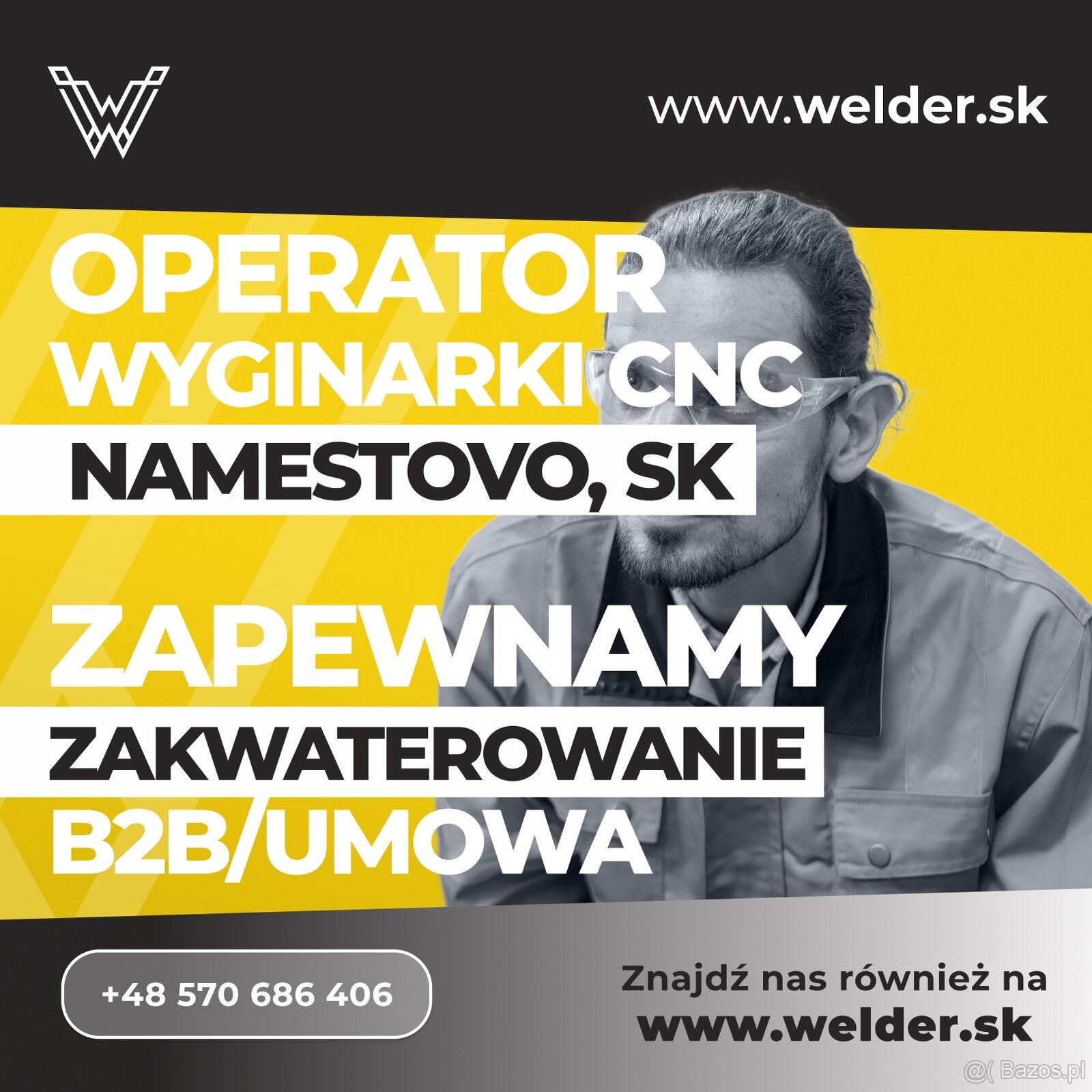 Operator wyginaczy CNC — Namestovo SK | B2B/Umowa