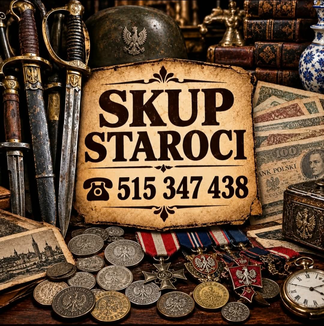 Skup staroci, monety, medale, antyki, banknoty PRL