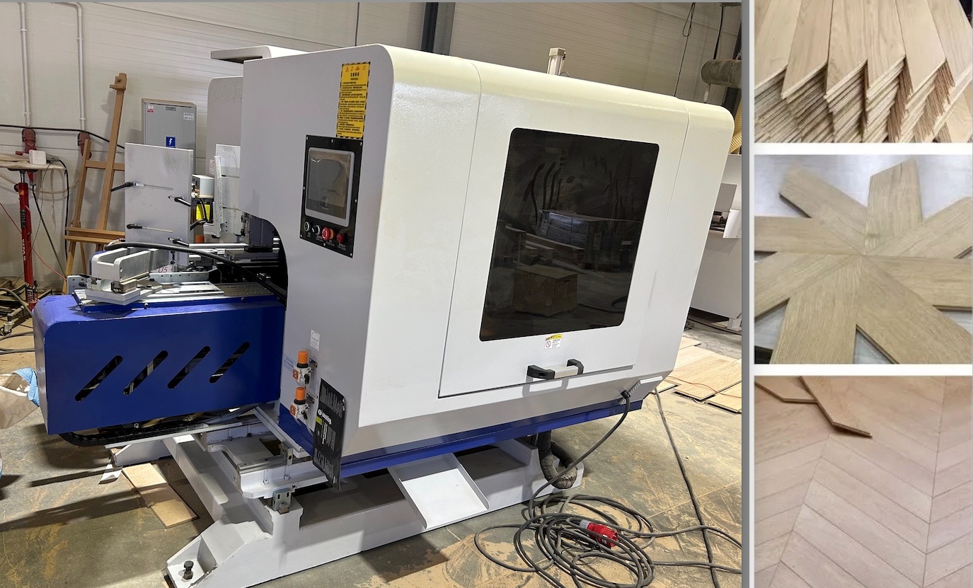 NOWA czopiarka dwustronna do podłóg - jodełki