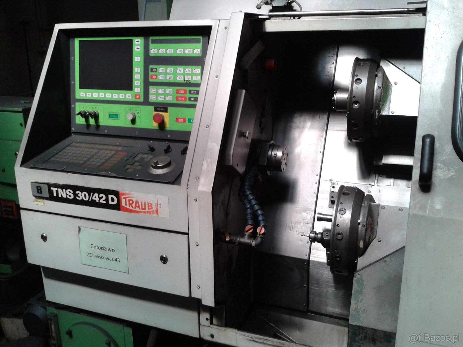 Tokarka CNC TRAUB TNS 30/42D z Podajnikiem