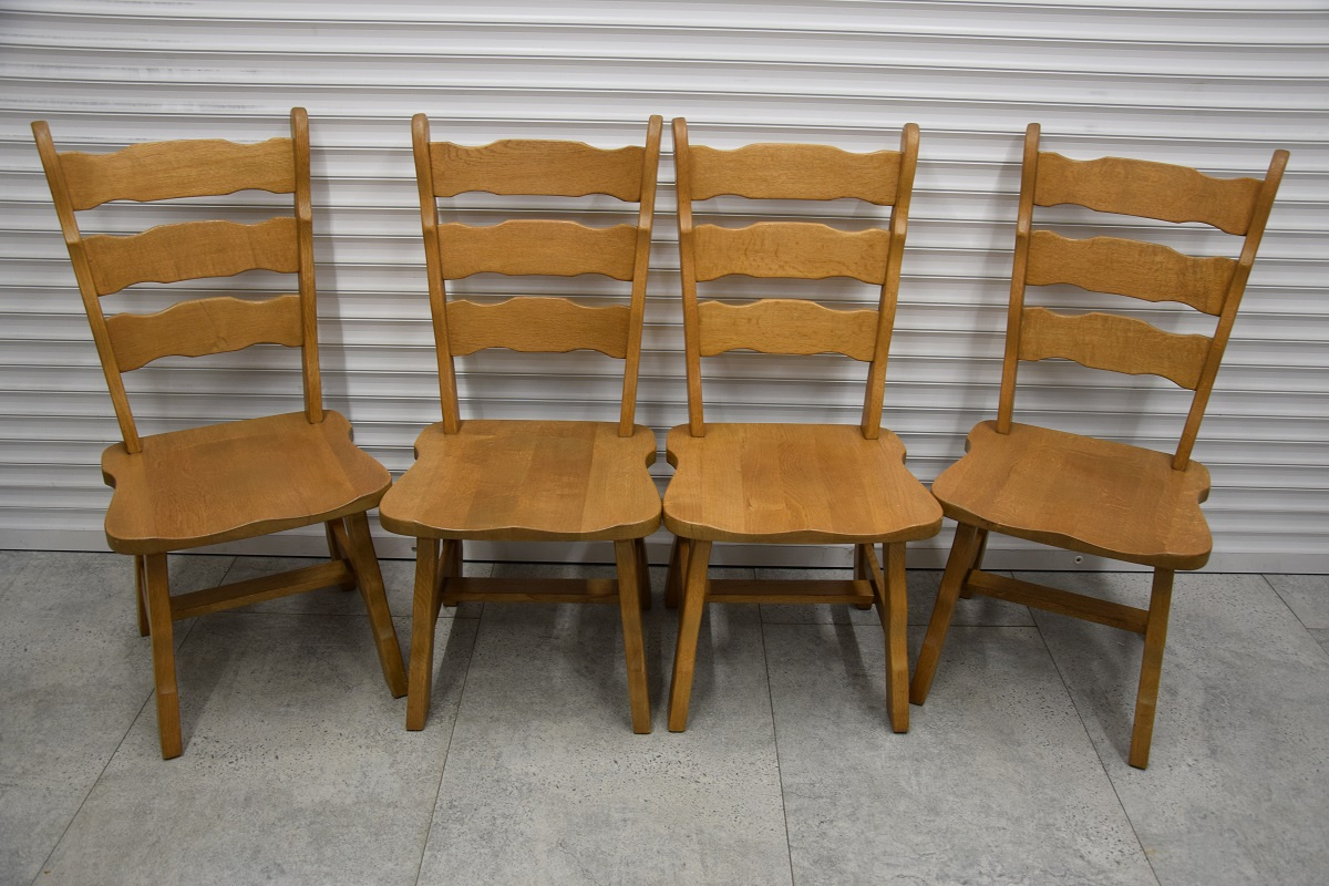 krzesła dębowe 4 sztuki - jak nowe