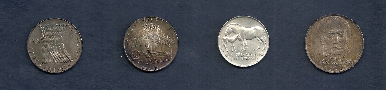 Srebrne monety pamiątkowe Czechosłowackiej Republiki