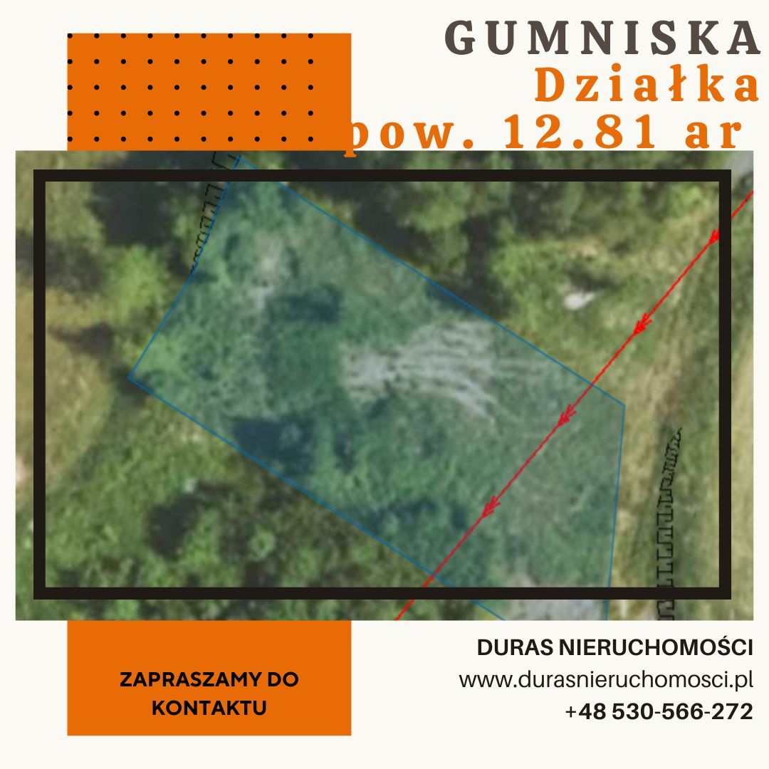 Gumniska Działka Budowlana 12,81ar