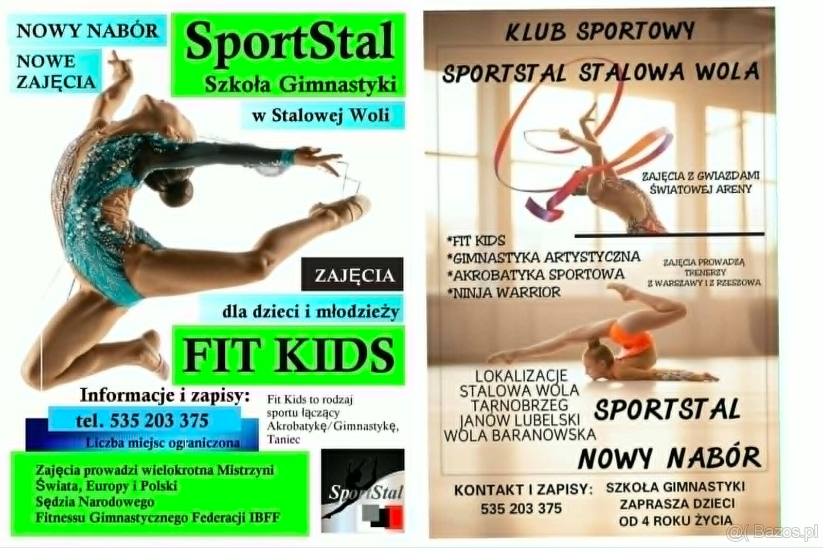 SportStal Nowy Nabór na Zajęcia z Gimnastyki