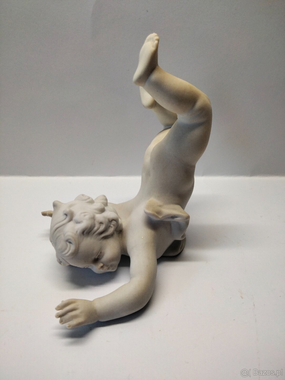 Figurka PUTTO - unikat sygnowana UNTERWEISSBACH. Niemcy, Tur