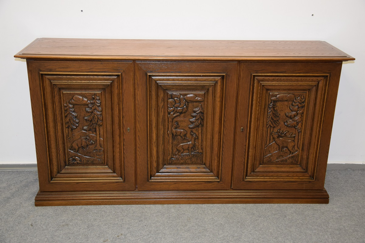 komoda dębowa - jak nowa