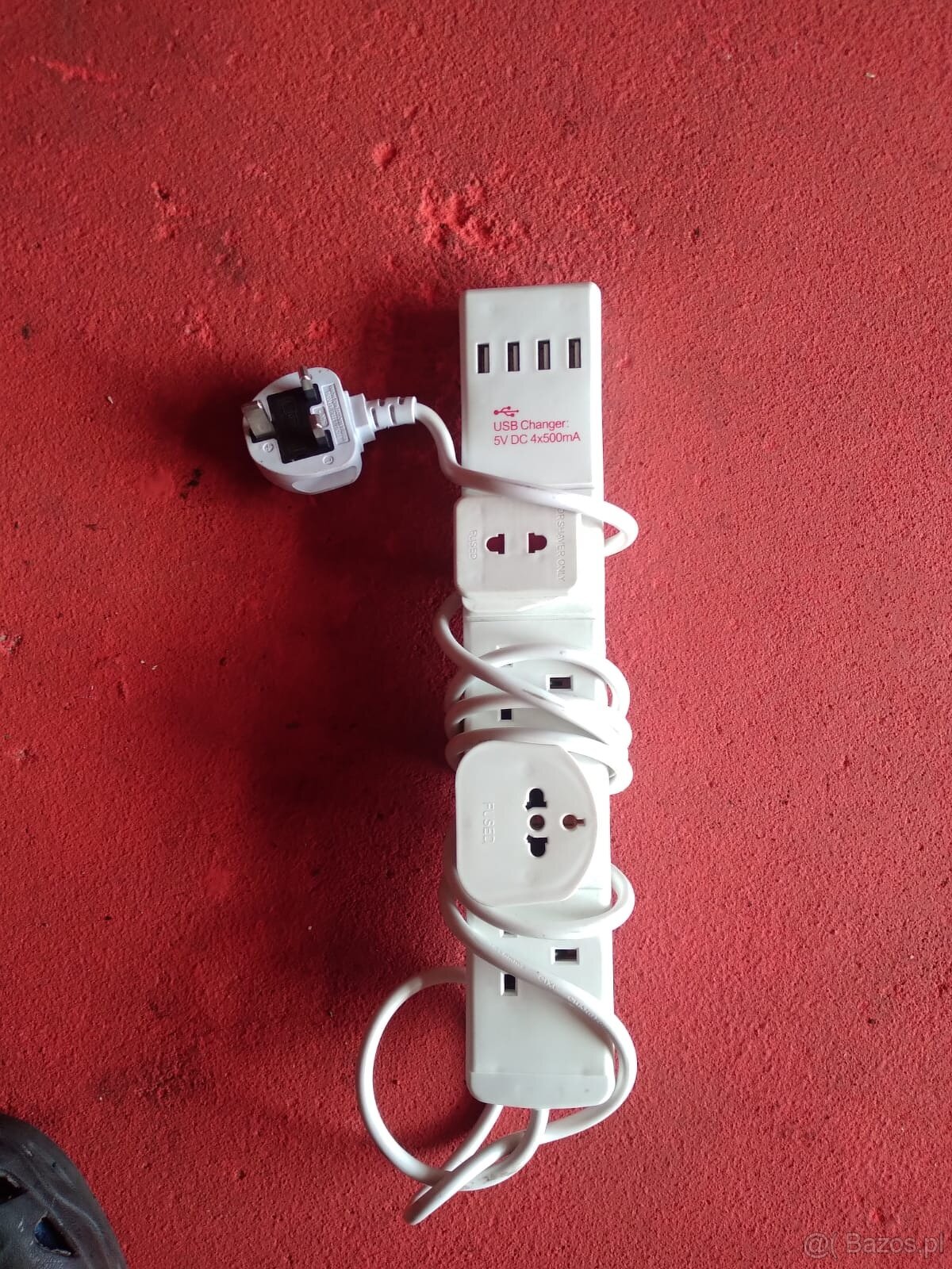 UK PRZEDURZACZ USB changer 5 u dc 4x500 ma długość 2 m z prz