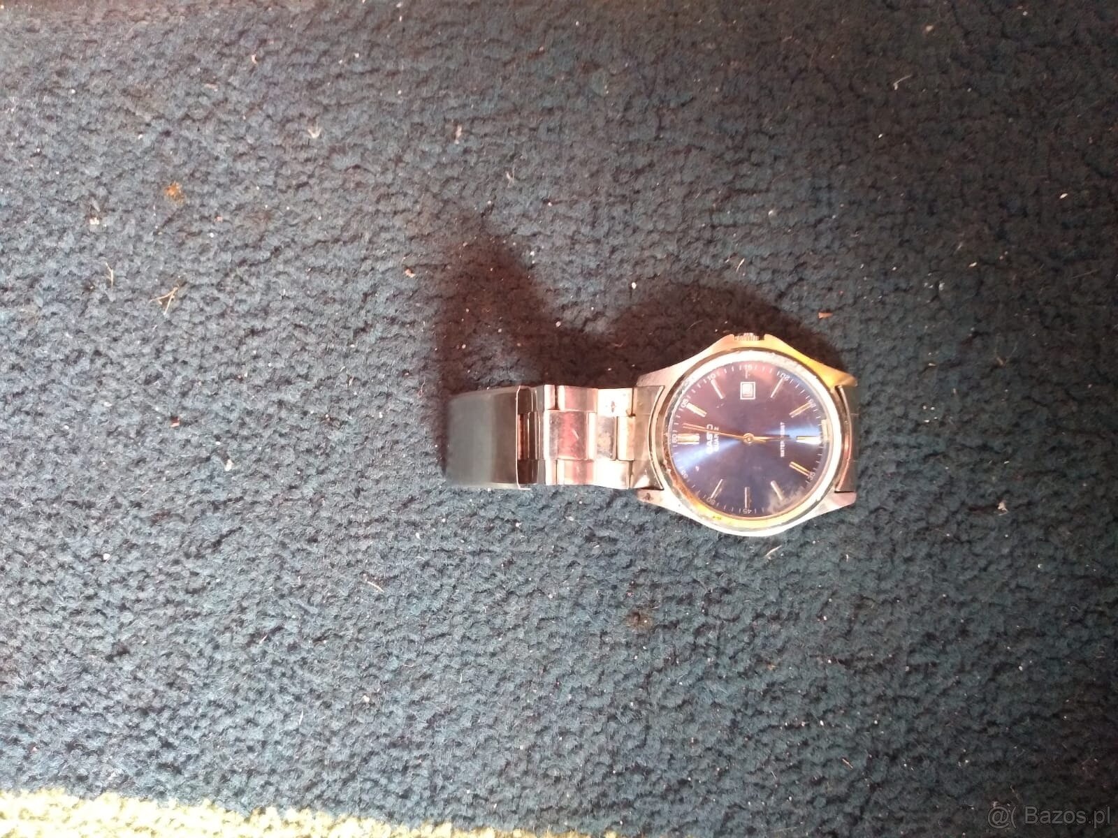 Zegarek CASIO QUARTZ WATER RESIST z metalowa bransoletką cen