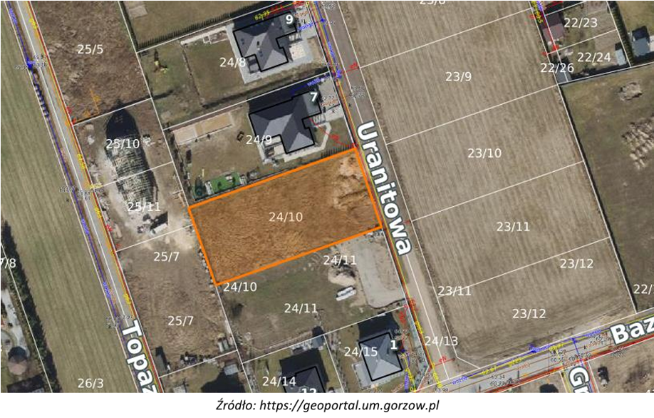 Działka budowlana w Gorzowie Wielkopolskim