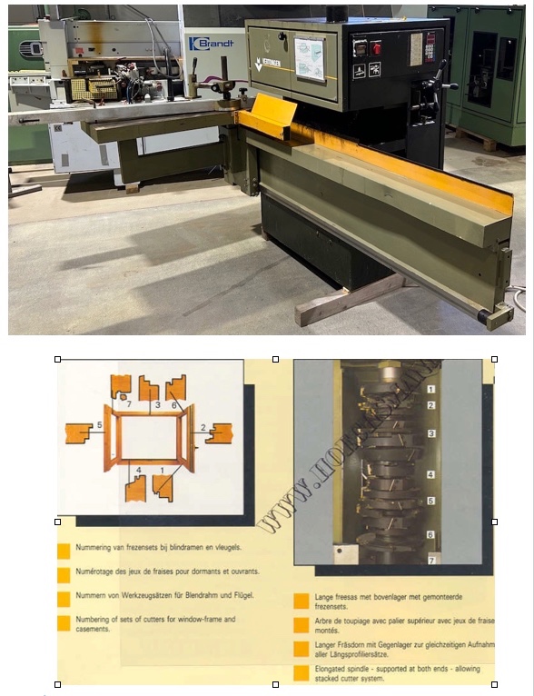 Czopiarka Vertongen L01 automat z z kompletem 7 głowic