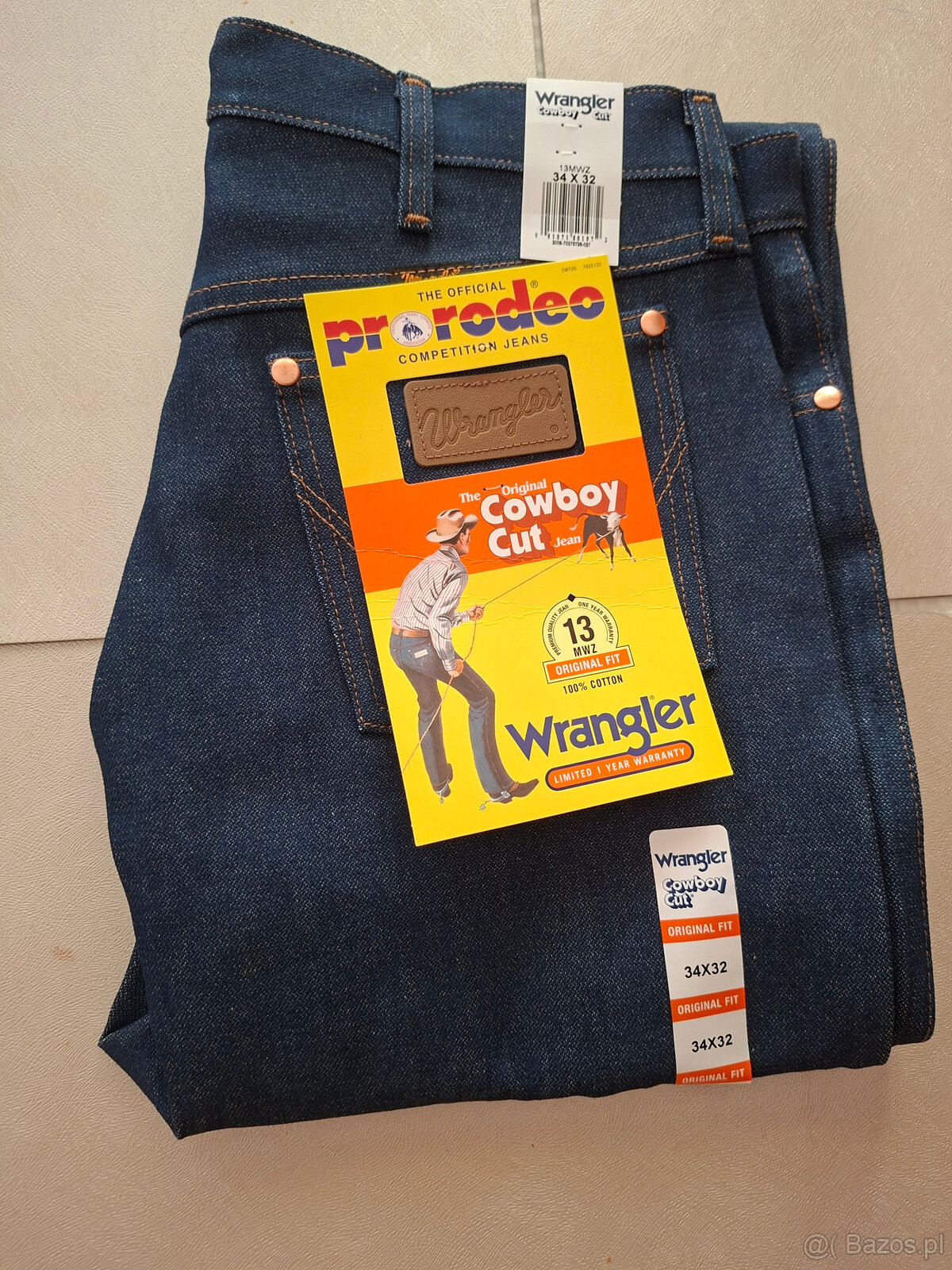 Męskie spodnie Wrangler 13MWZ – 34/32 - Nowe z metkami.