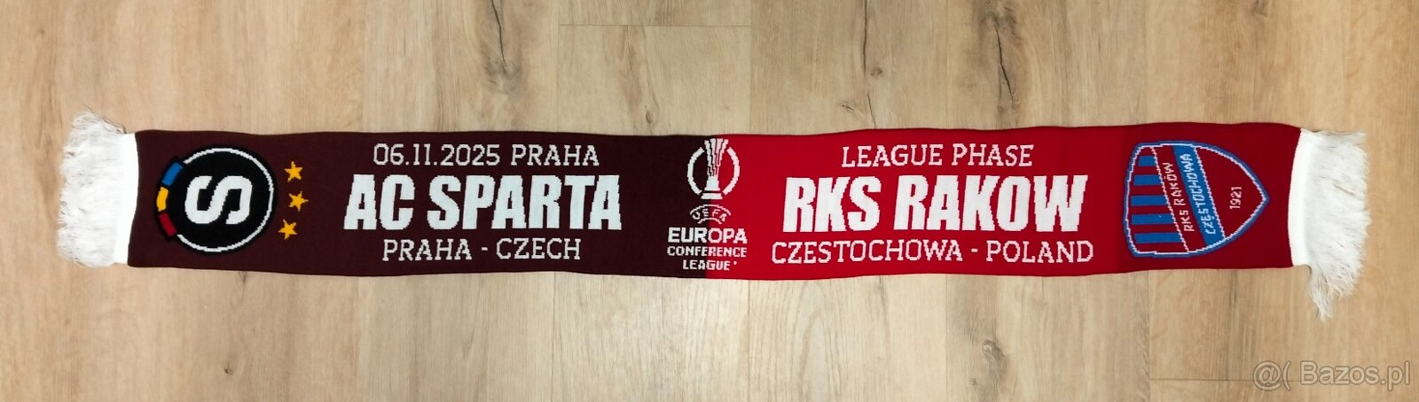 szalik "Sparta" Praga - "Raków" Częstochowa 2025 /26