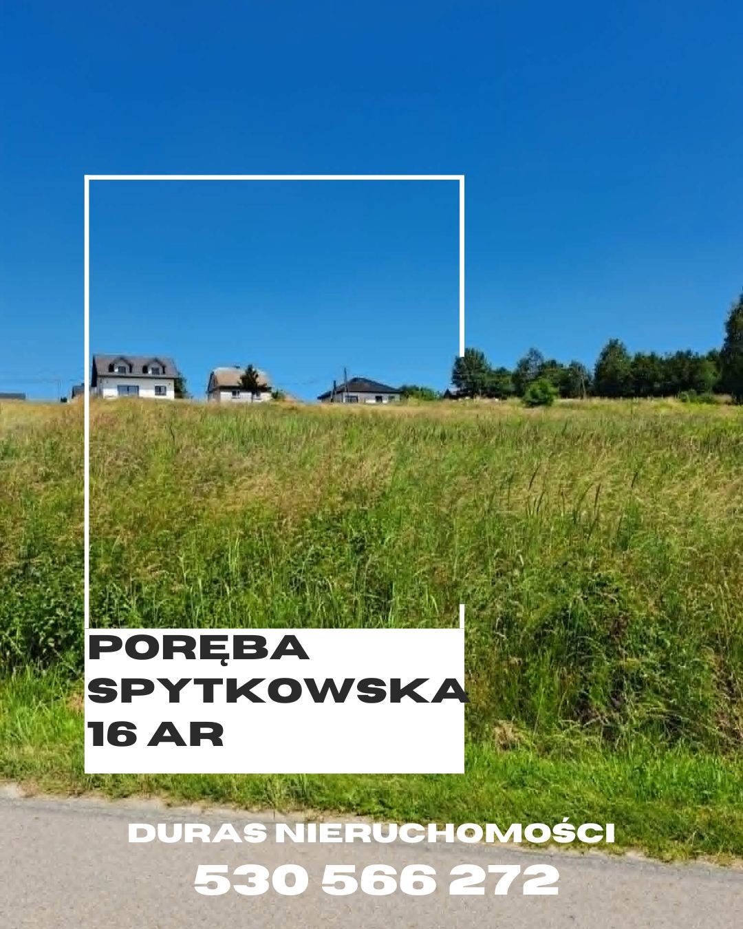 Poręba Spytkowska działka budowlana 16 ar
