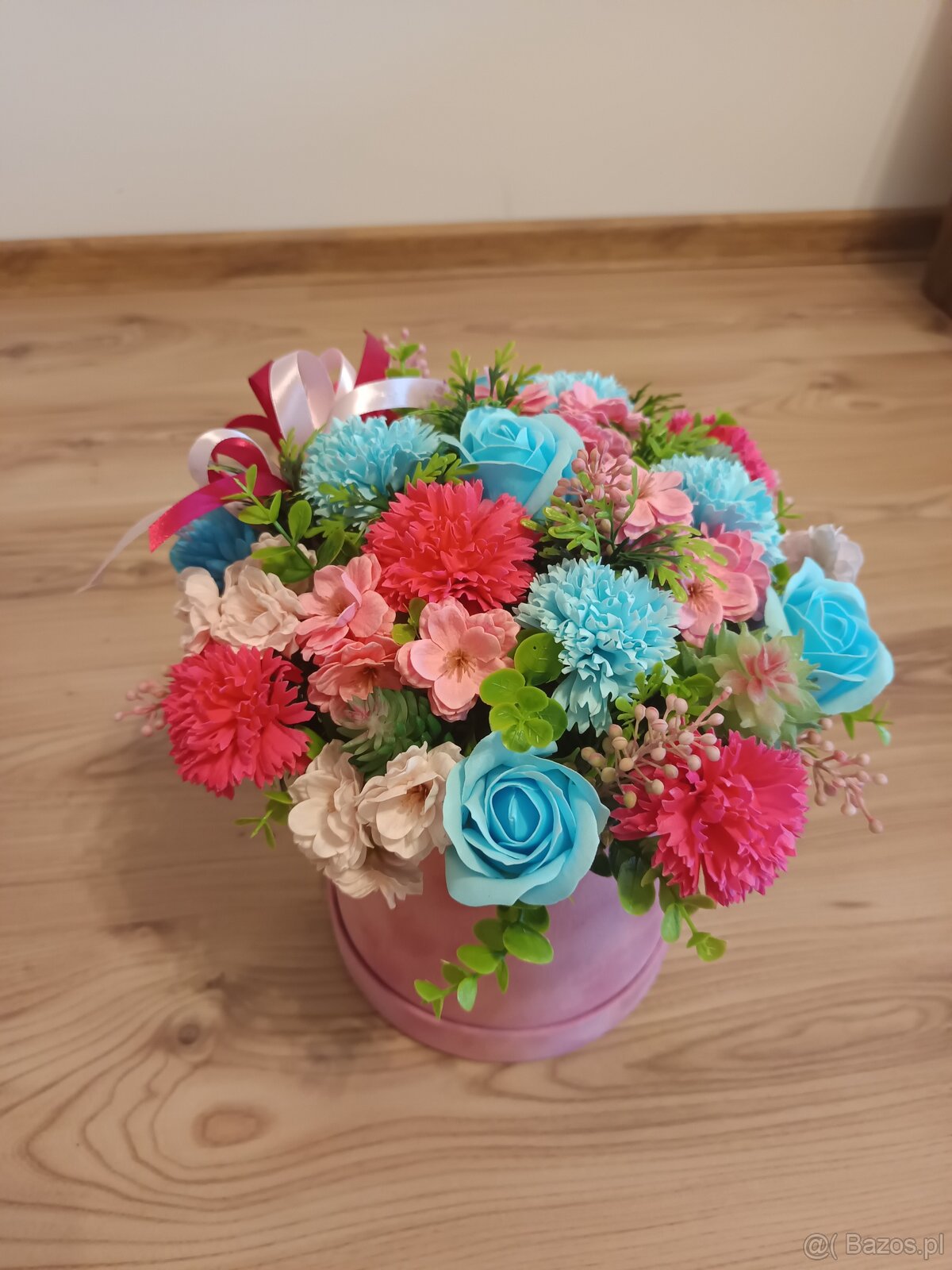 Floverbox z kwiatów mydlanych