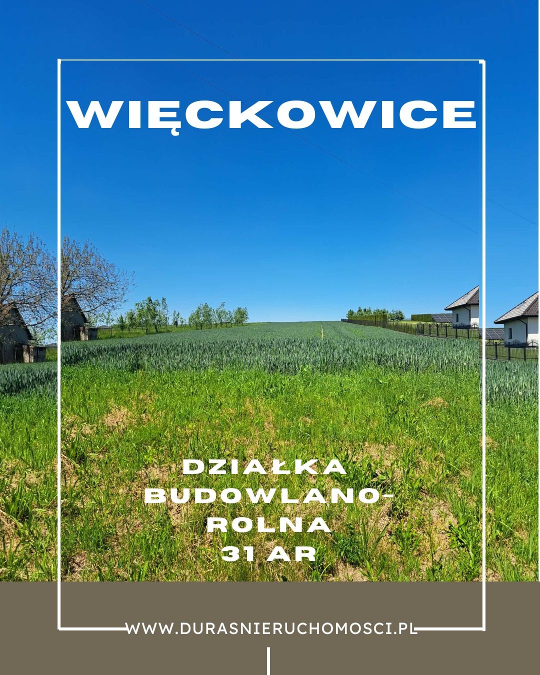 Więckowice działka 31 ar