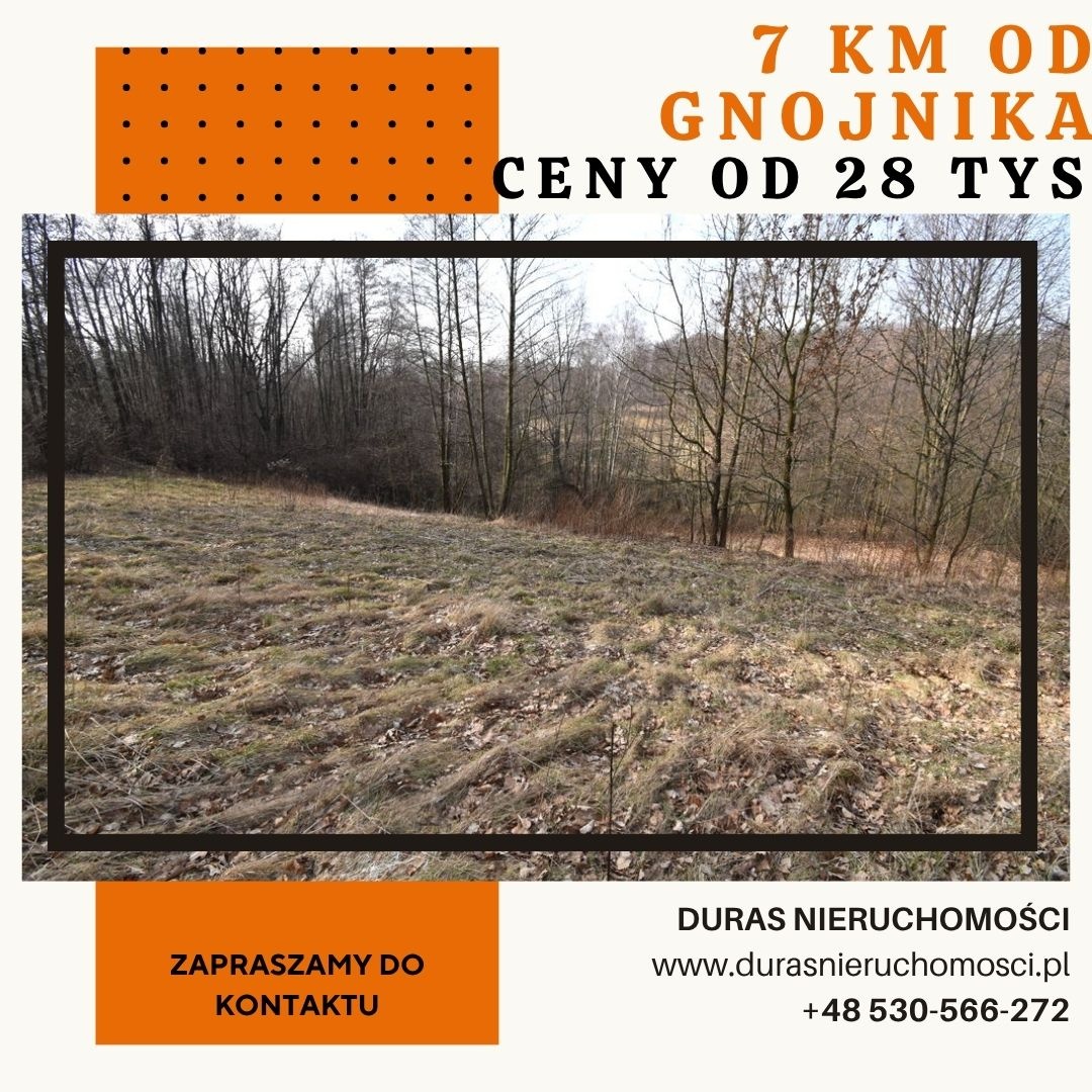 gmina Gnojnik działki budowlane od 28 tys