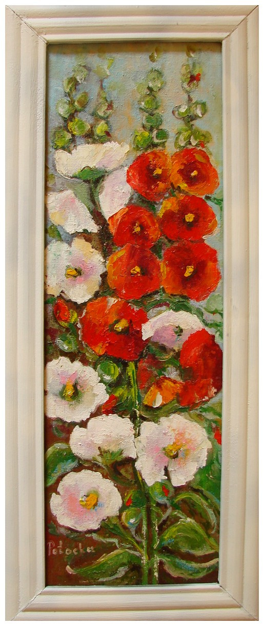 Malwy obraz olejny 21cm-60cm w ramie