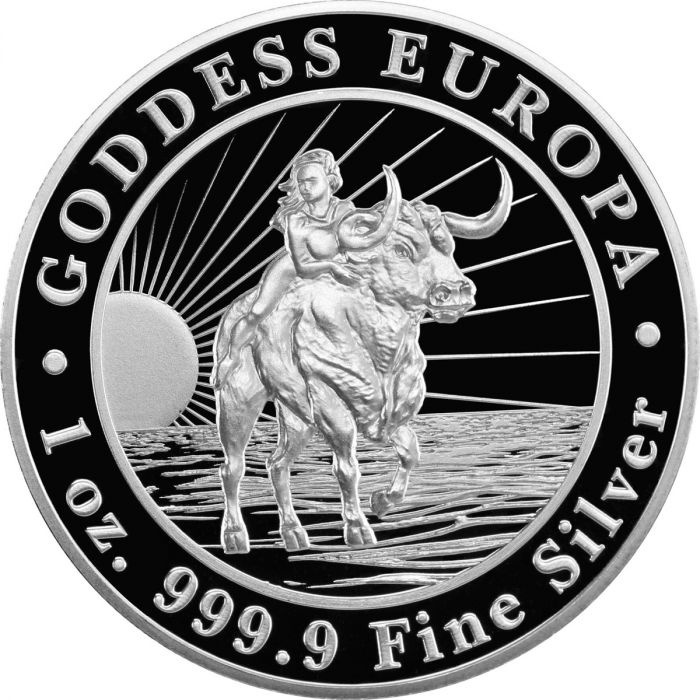 Sprzedam srebrne monety Goddess Europa 1oz.