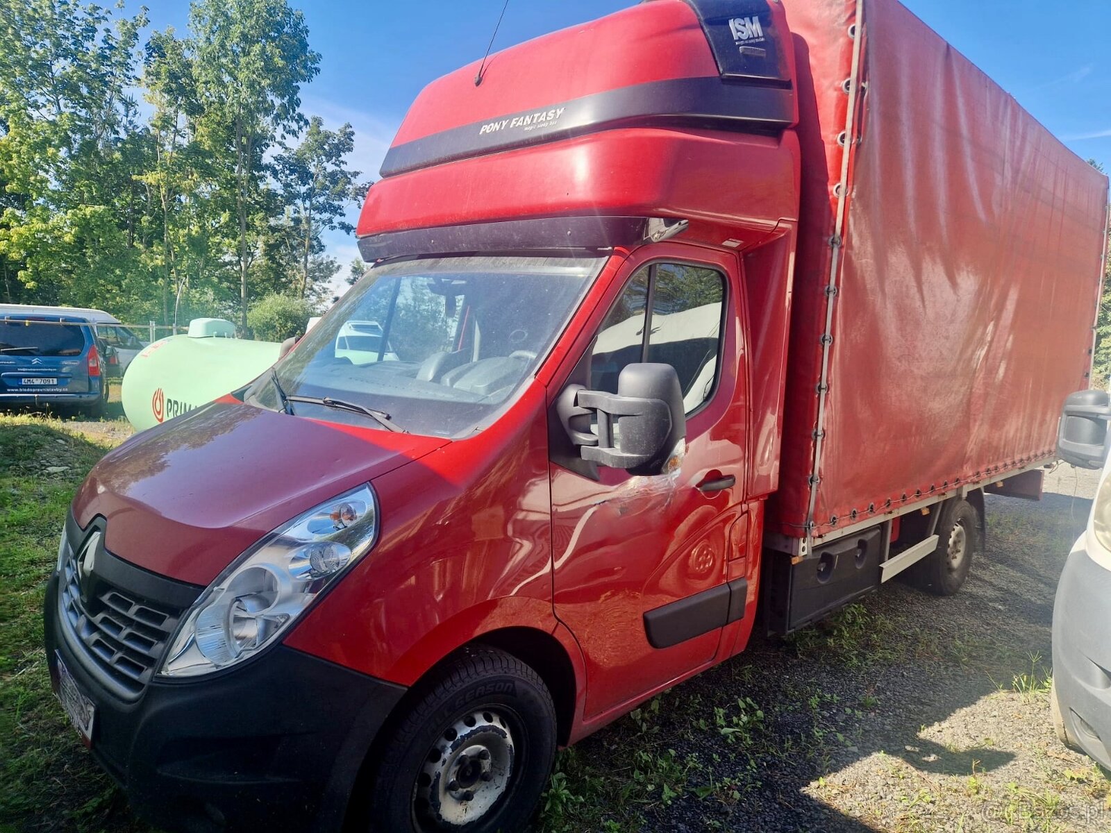 RENAULT MASTER 2.3D 125KW VANÍK S PLACHTOU 10PALET MOTOR K.O