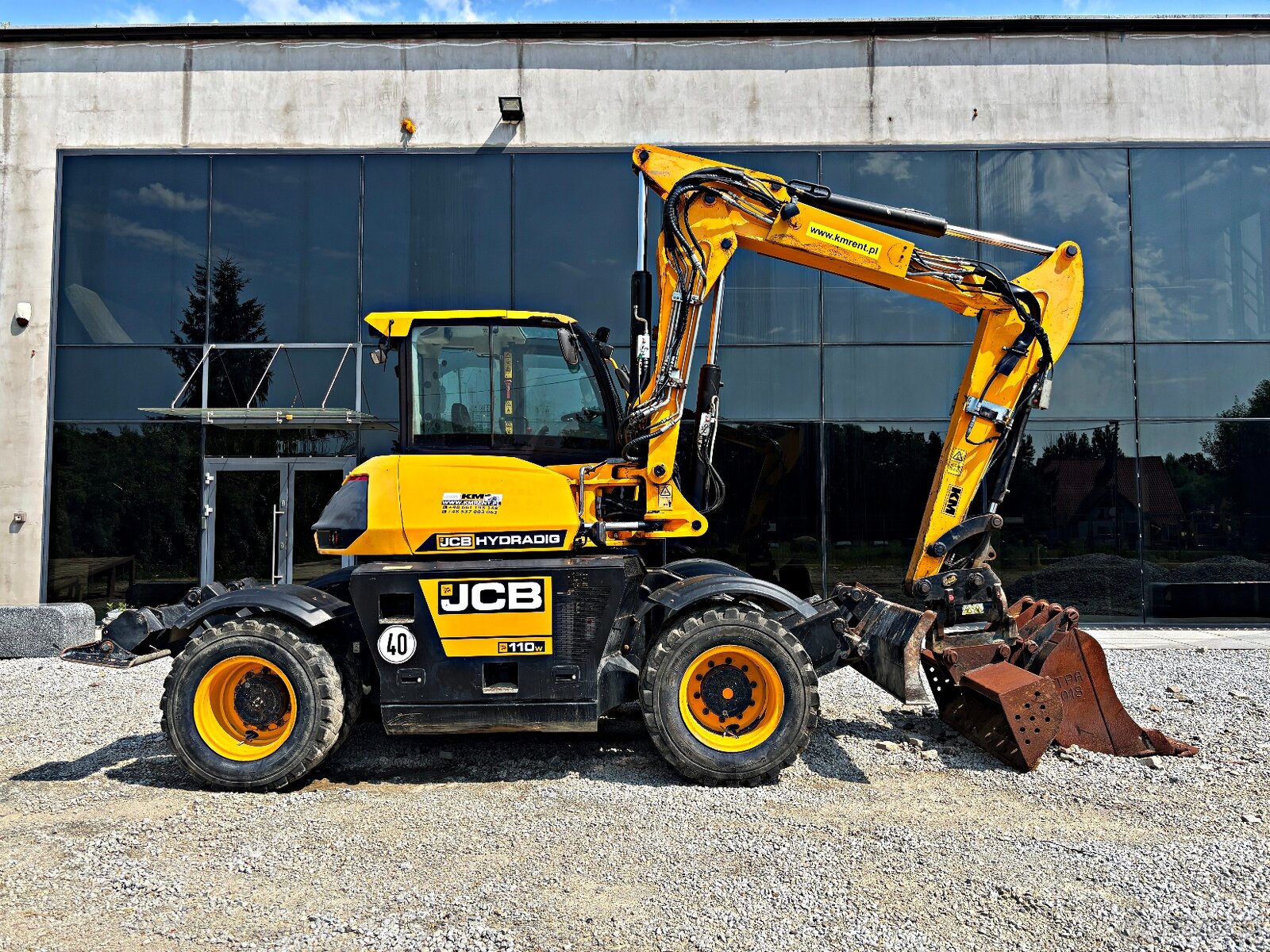 JCB HD110WT 4F KOPARKA KOŁOWA HYDRADIG POWERTILLT 2018R | LI