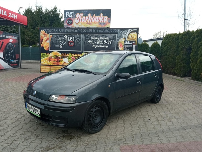 FIAT PUNTO 1.9 JTD KLIMA OC 2026 WAZNY PT ELEKTRYKA SKÓRA