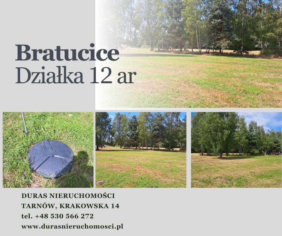 Bratucice gm. Rzezawa działka budowlana 12 ar