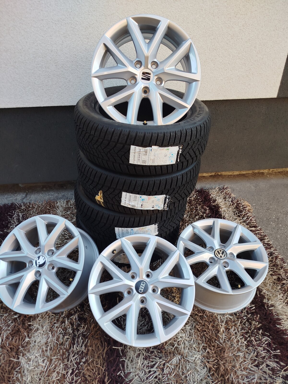 A132# KOŁA ALUFELGI Nowe 5x112 16" 205/55R16 Vw Audi Seat S