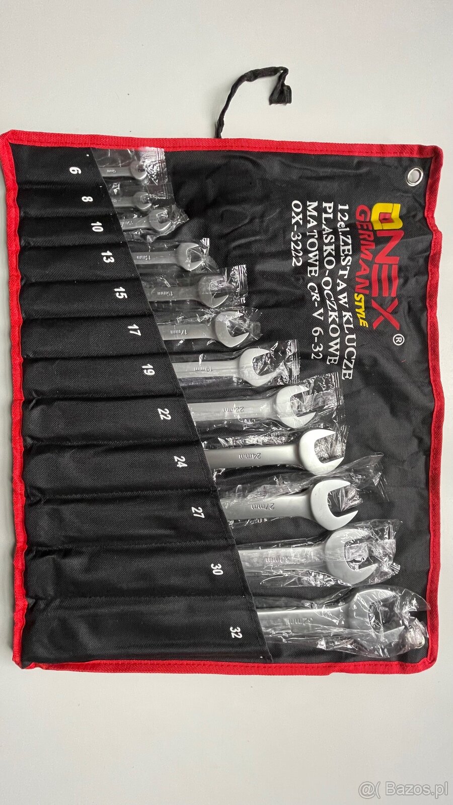 Klucze 12.el płasko-oczkowe 6-32