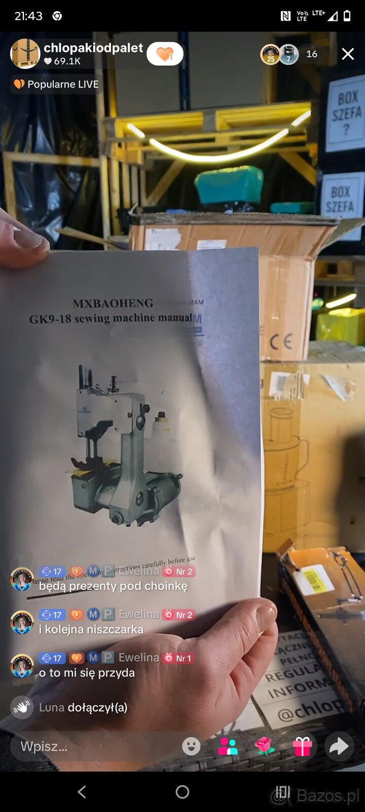 Maszyna do szycia worków