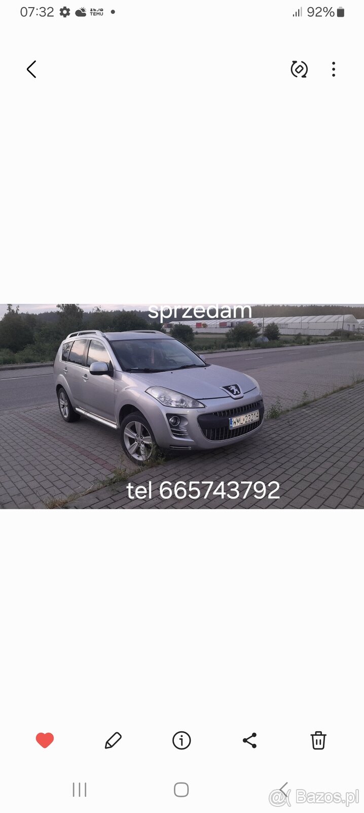 Peugeot 4007 suv 7osobowy