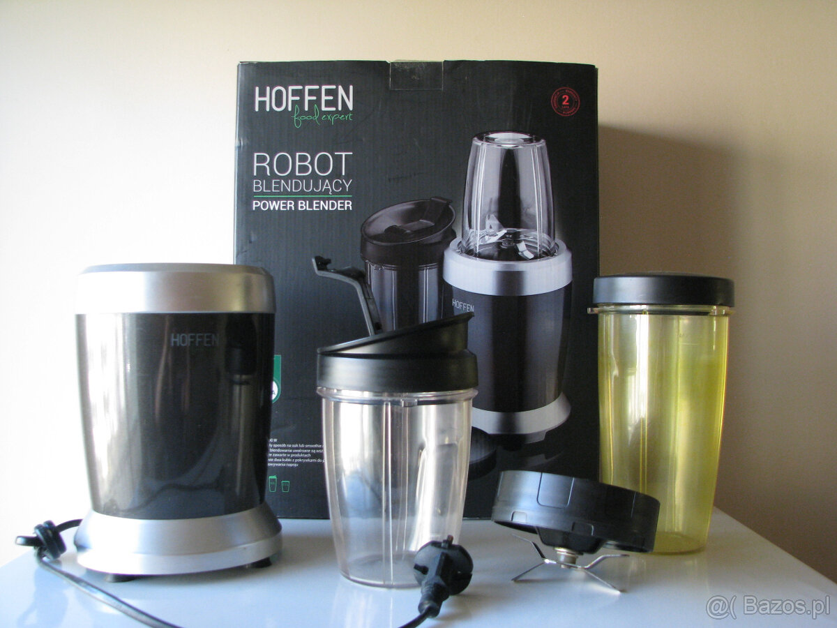 Mocny robot blendujący Hoffen, stołowy blender kielichowy