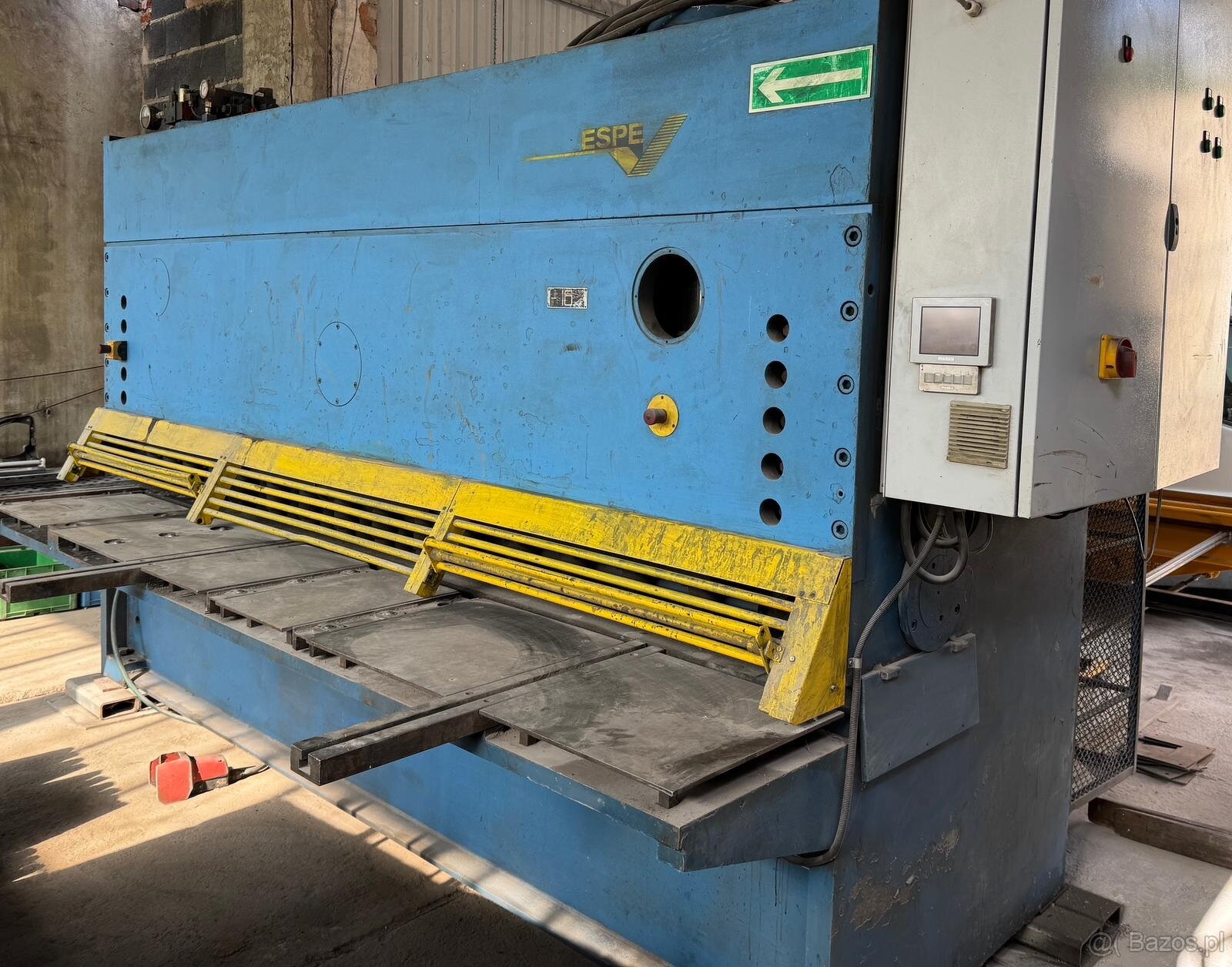 nożyce gilotynowe cnc centa 16x3150