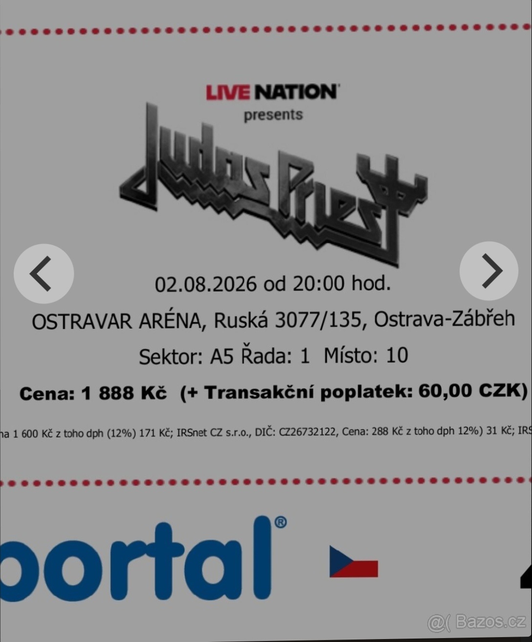 Judas Priest Ostravar arena 2.8.2026