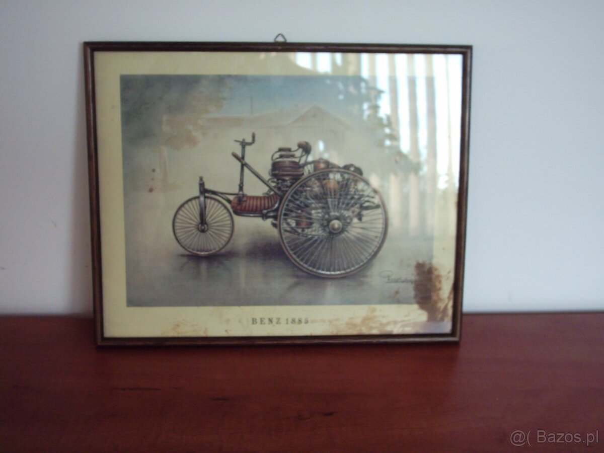 Obraz kolekcjonerski Benz 1885 Rok Piet Olyslager