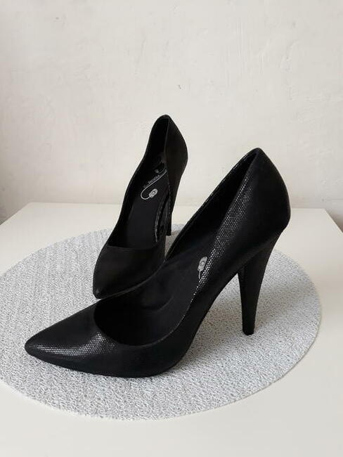 Wysokie Czarne szpilki