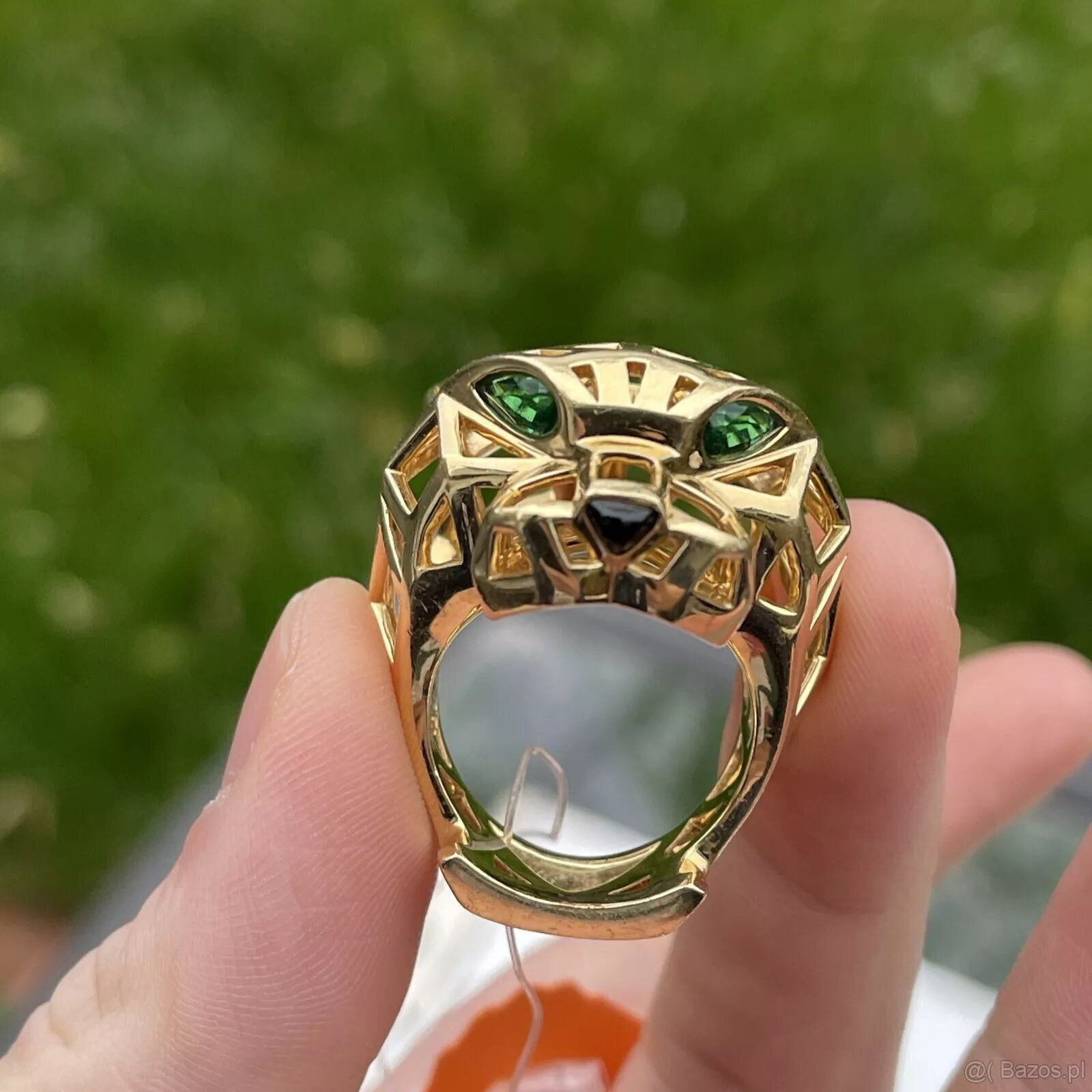 Pierścionek Cartier Panther Tsavorite z zielonym granatem 18 - 10