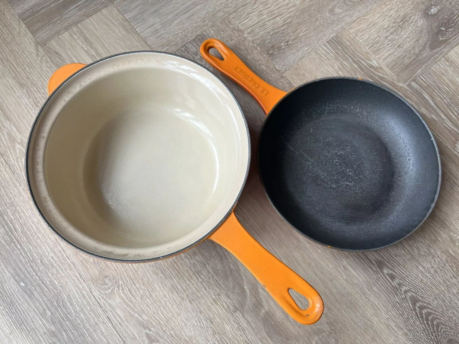 Zestaw garnków żeliwnych Le Creuset w kolorze pomarańczowym, - 10