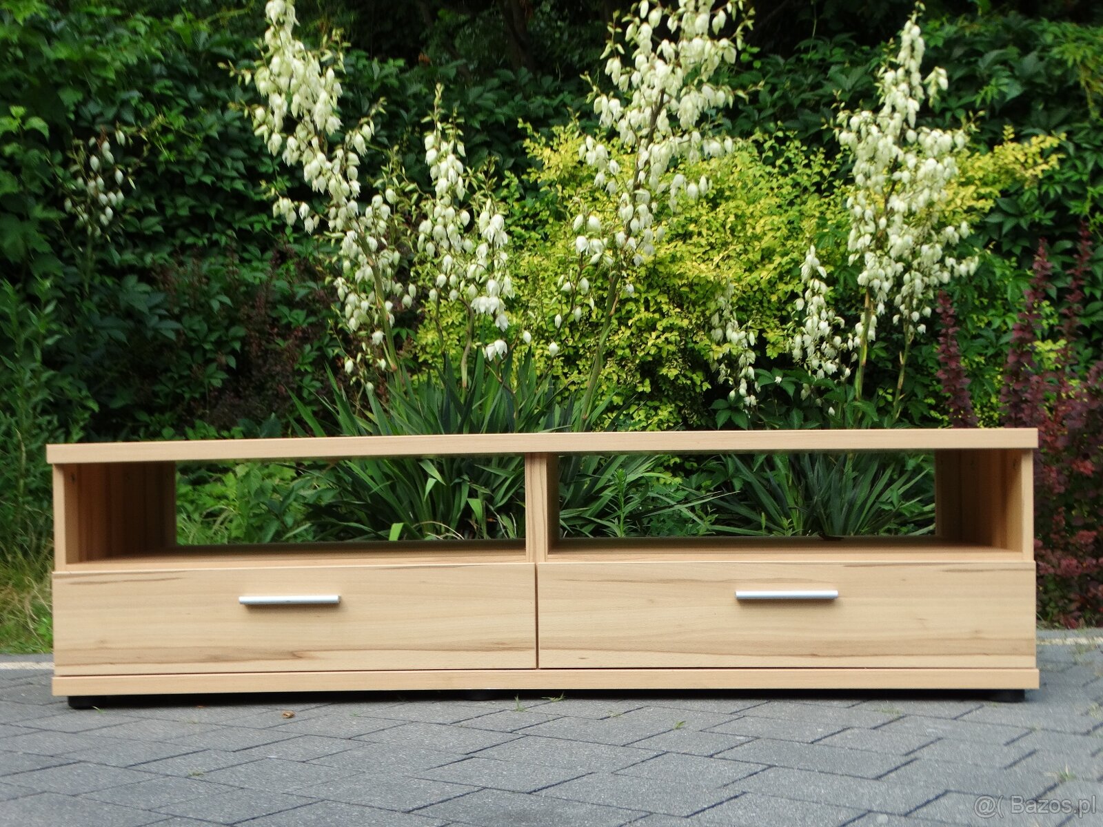 Zestaw mebli + stół szklano-drewniany - 10