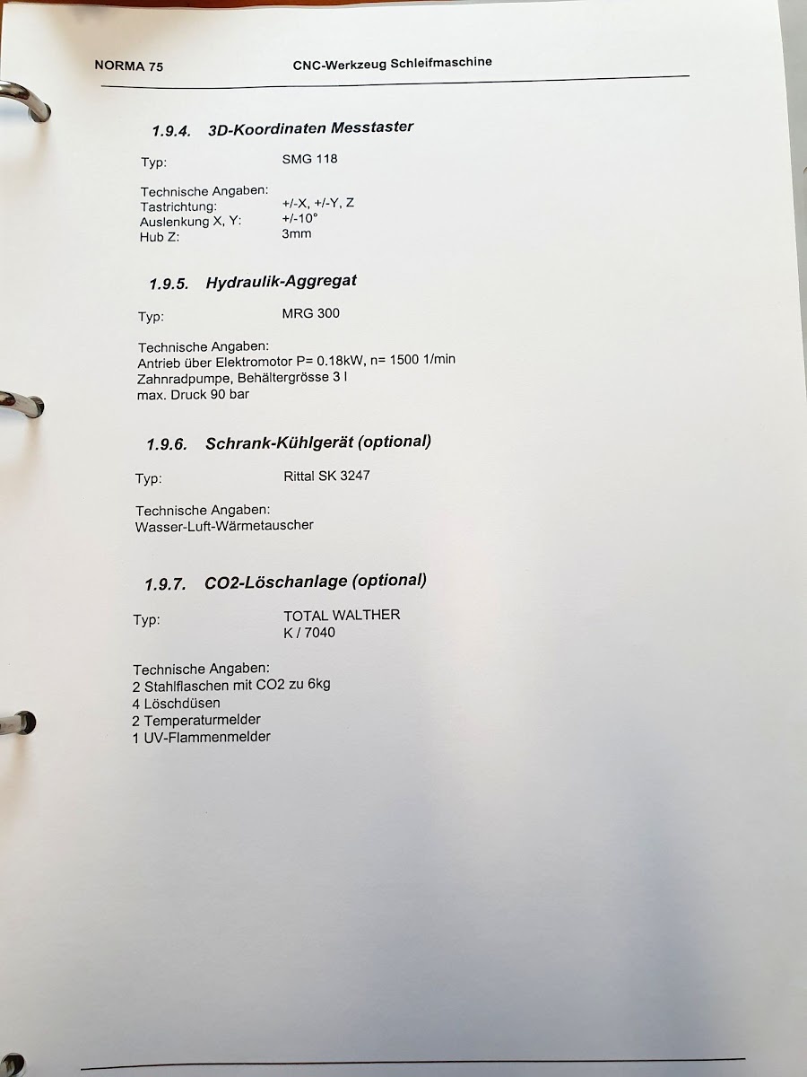 Szlifierka / Do narzędzi / NORMA 75 - 10