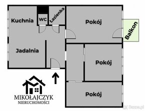 3 pokoje / ul. Boh. Warszawy / I piętro / 63 m2 - 10