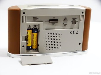 Mówiący radiowy zegar/budzik z termometrem wewnętrznym i dat - 10