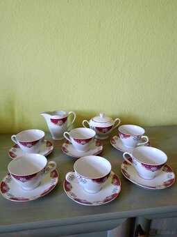 Serwis kawowo - herbaciany. Porcelana Ćmielów. - 10