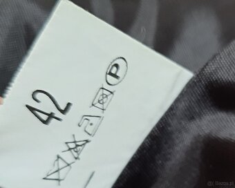 Marynarka, żakiet, damska, wełna, szary, delikatne prążki - 10