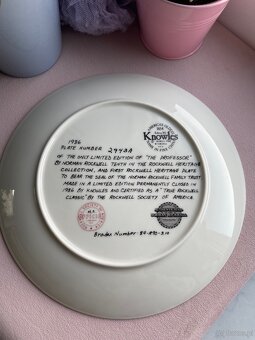 Talerz kolekcjonerski Norman Rockwell vintage ozdoba 1986 - 10