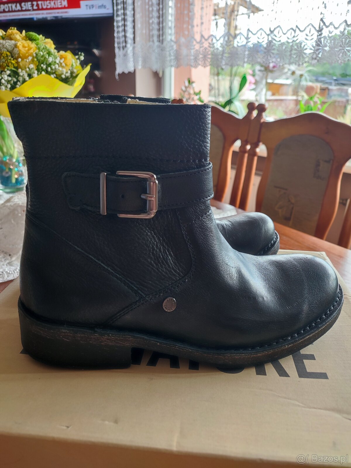 Buty męskie skórzane motocyklowe - 11