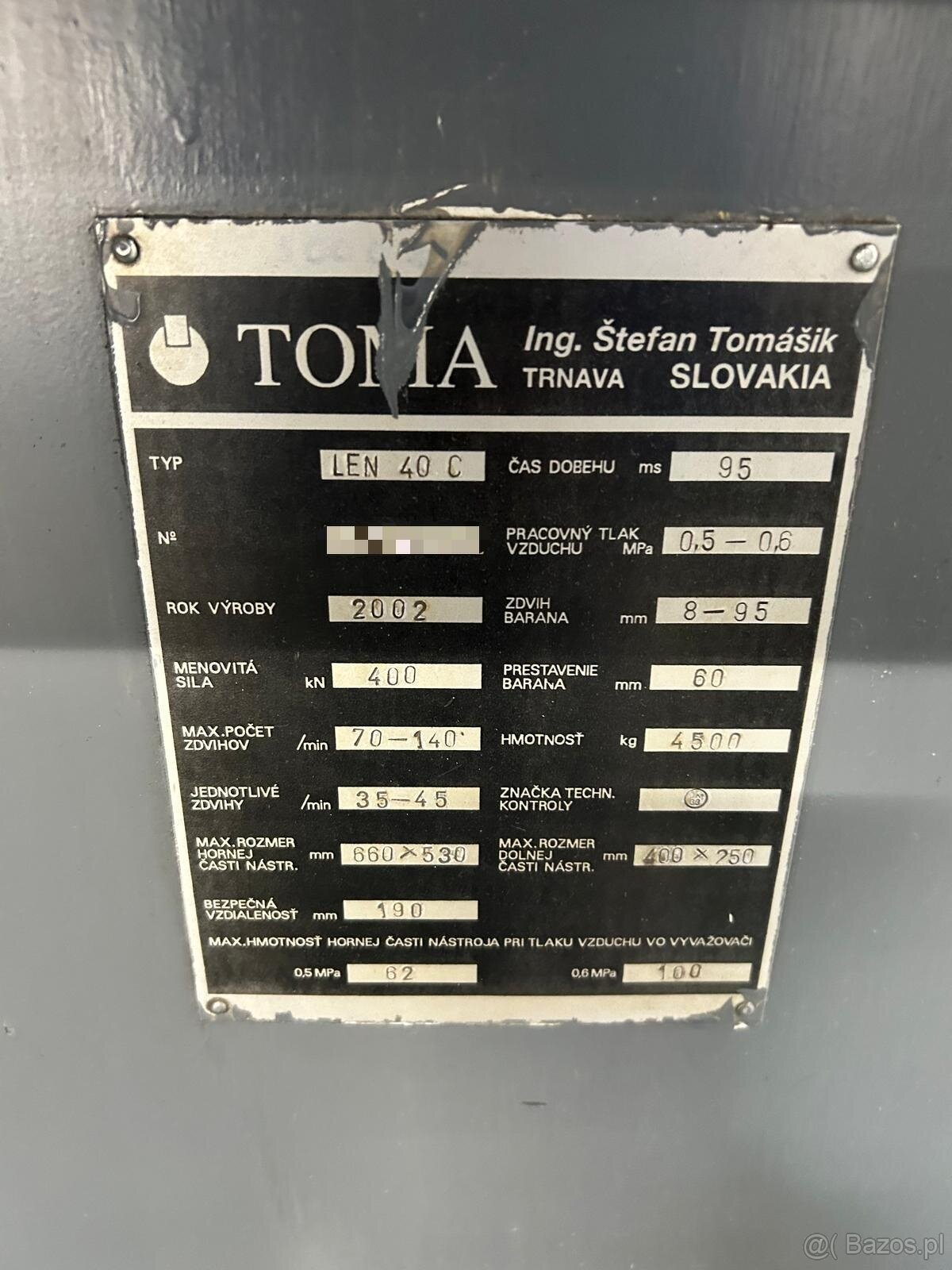 prasy mimosrod. LEN 40 C - 2 ks - 11