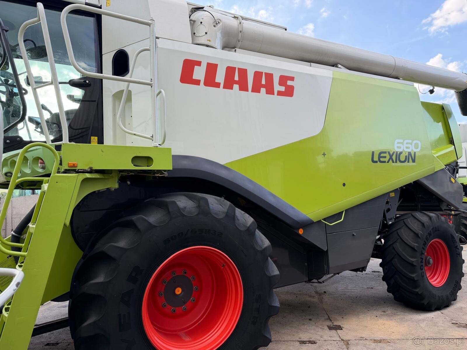 Kombajn zbożowy Claas Lexion 660 heder V750 rok 2011 cena 38 - 11