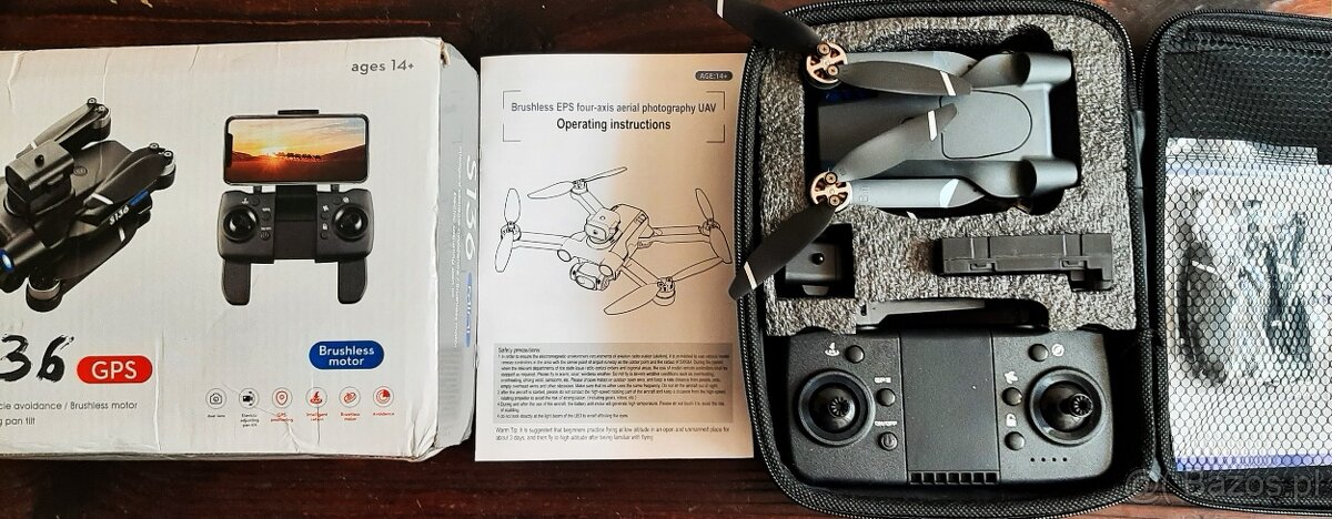 Polecam DRON GPS EPS UAV S 136 4K Full HD Idealnie Nowy - 11